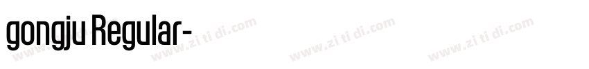 gongju Regular字体转换